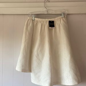 White Topshop Embossed Patterned Skirt - NWT!